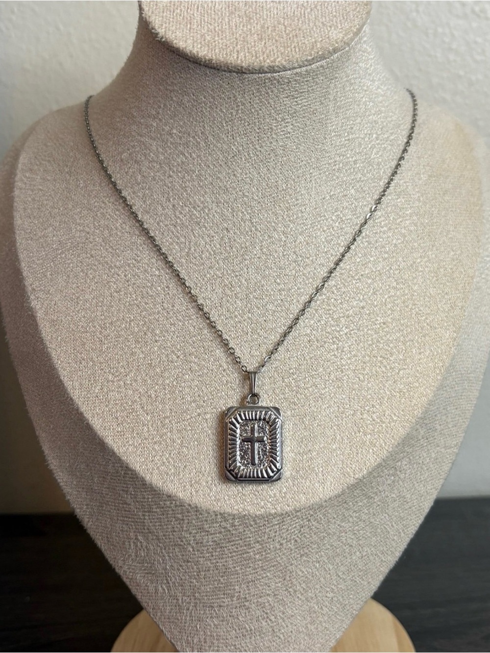 Handmade Silver Cross Necklace | Waterproof & Tarnish Resistant